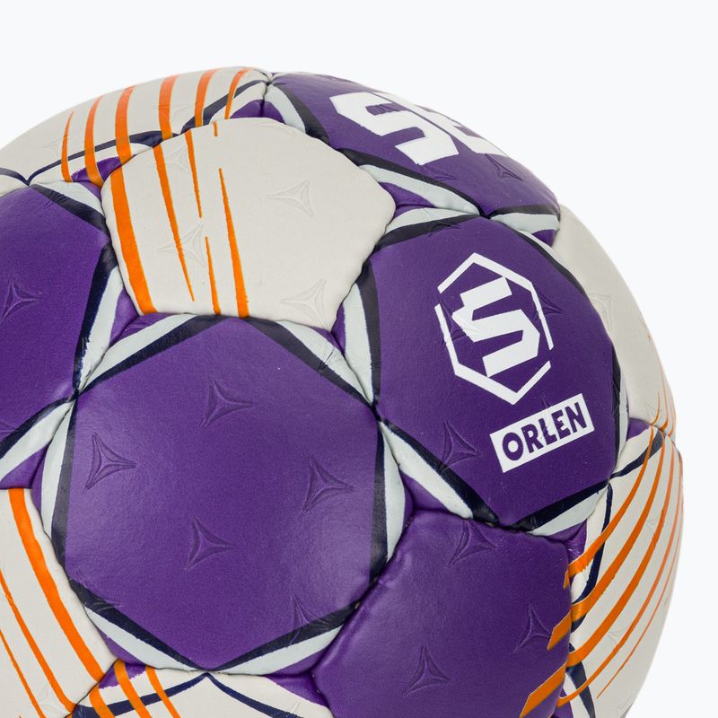 Minge de handbal SELECT Ultimate Replica Orlen Superliga v24 EHF grey/purple mărimea 0 4