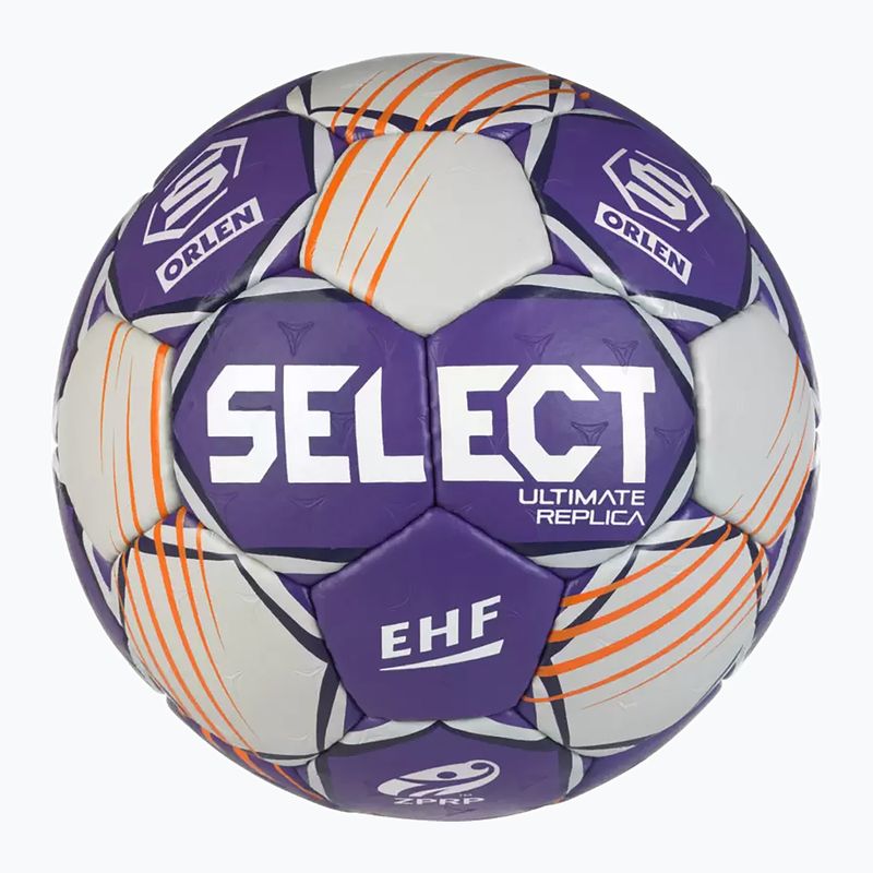 Minge de handbal  SELECT Ultimate Replica Orlen Superliga v24 EHF grey/purple mărimea2