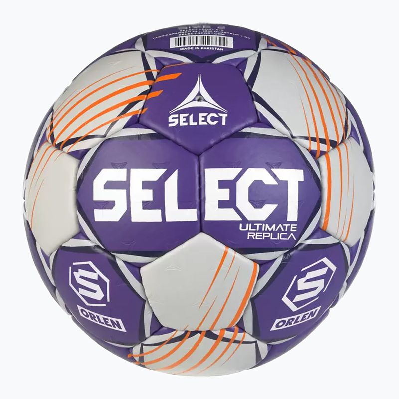 Minge de handbal  SELECT Ultimate Replica Orlen Superliga v24 EHF grey/purple mărimea2 2