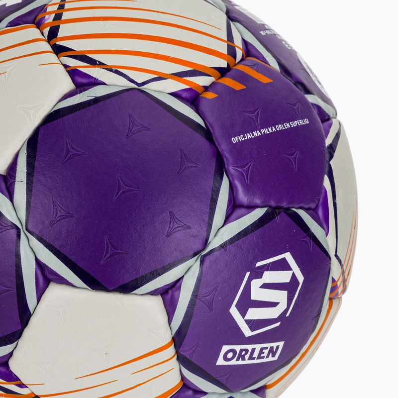 Minge de handbal  SELECT Ultimate Replica Orlen Superliga v24 EHF grey/purple mărimea 3 4