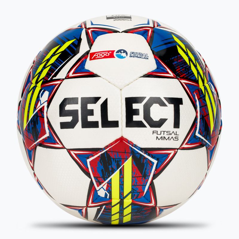 Minge de fotbal SELECT Futsal Mimas Fogo Ekstraklasa FIFA white/yellow mărimea 4