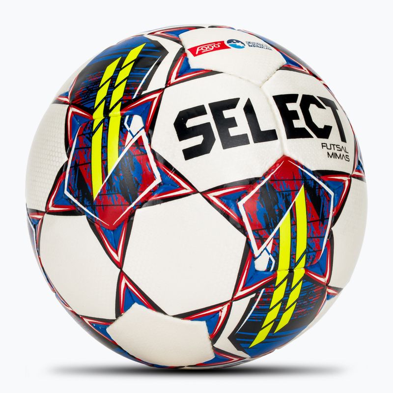 Minge de fotbal SELECT Futsal Mimas Fogo Ekstraklasa FIFA white/yellow mărimea 4 2