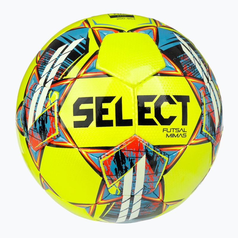 Minge de fotbal SELECT Futsal Mimas Fogo Ekstraklasa FIFA yellow/white mărimea 4 2