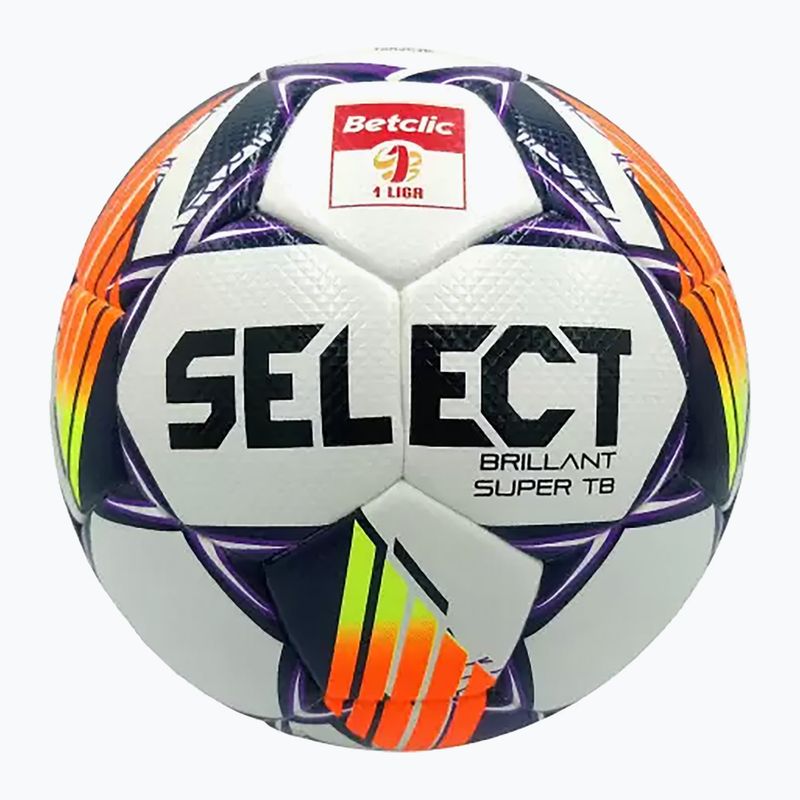 Minge de fotbal SELECT Brillant Super TB Betclic 1 Liga FIFA Quality Pro v24 white/purple
