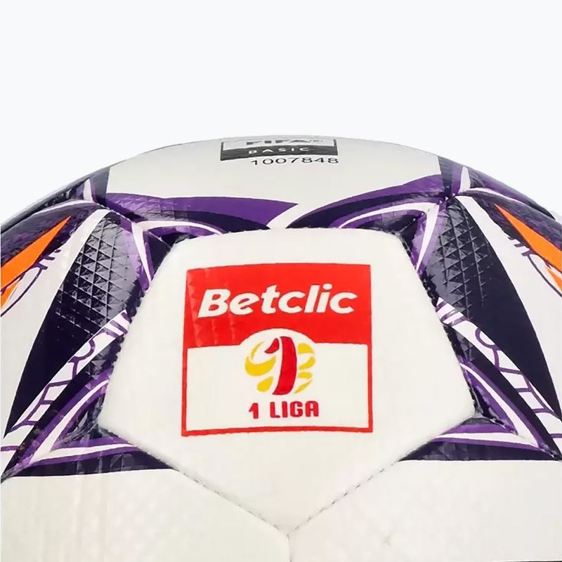 Minge de fotbal SELECT Brillant Training DB Betclic 1 Liga v24 white/purple 3
