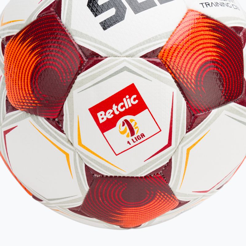 Minge de fotbal SELECT Brillant Training Betclic v25 white/red mărimea 4 3