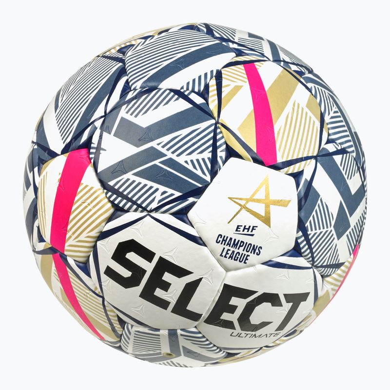 Minge de handbal SELECT Ultimate EHF Champios League LM V26 Replica rozmiar 2 white/red 4