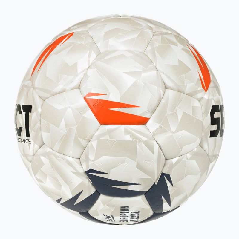 Minge de handbal SELECT Ultimate EHF European League V26 Replica rozmiar 2 white/black/orange 3