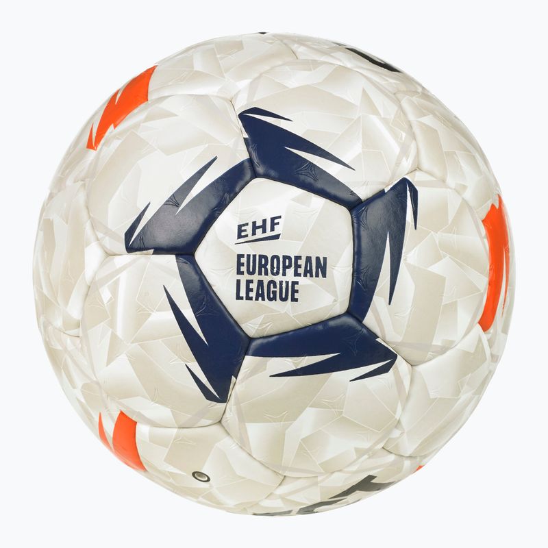 Minge de handbal SELECT Ultimate EHF European League V26 Replica rozmiar 2 white/black/orange 4