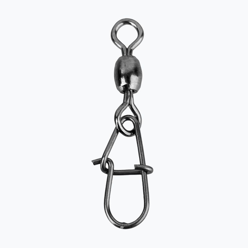 SavageGear Eggsnap Swivel 10 piese cu știft de siguranță argintiu 54915