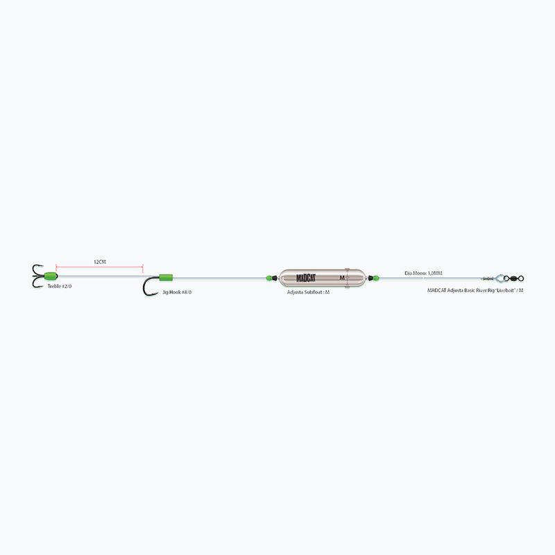MADCAT Adjusta Basic River Rig transparent 56659