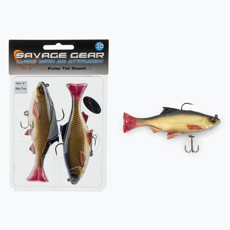 SavageGear 3D Roach Roach Pulsetail Sinking 2pcs rudd 63724