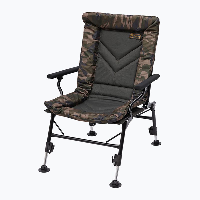 Scaun Prologic Avenger Comfort Camo cu brațe și huse verzi PLB026