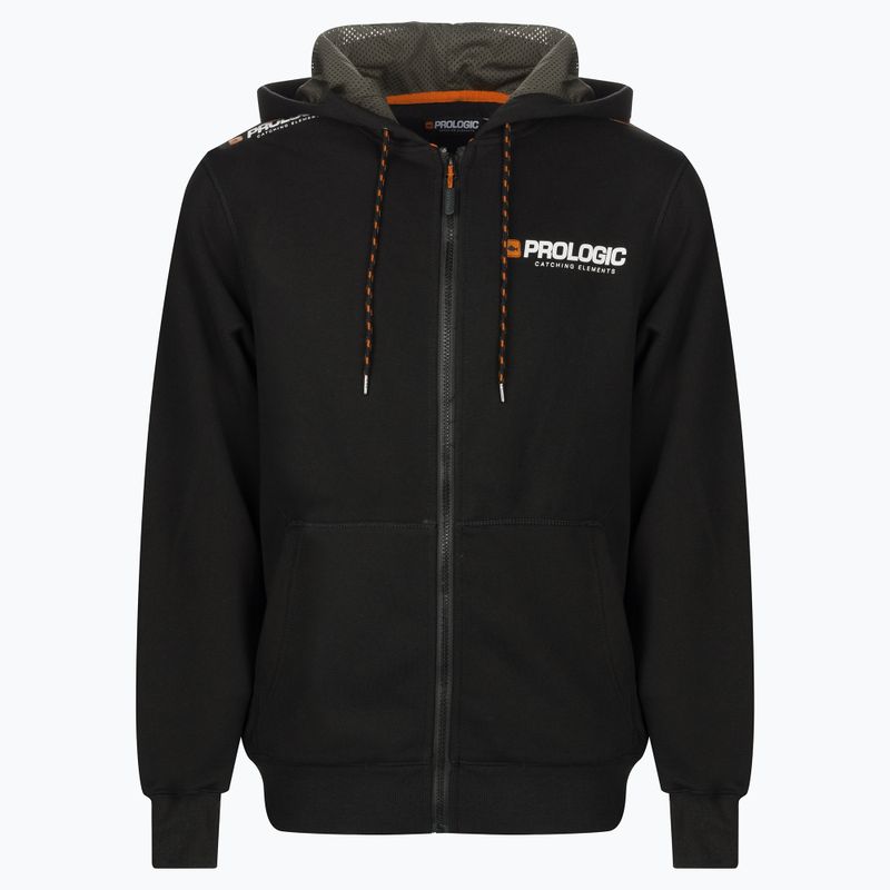 Sveter cu fermoar de pescuit Prologic Eden Zip Hoodie, negru, 73753