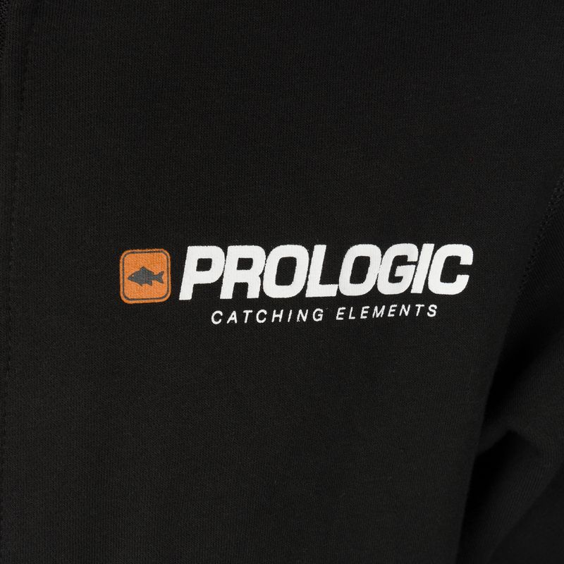 Sveter cu fermoar de pescuit Prologic Eden Zip Hoodie, negru, 73753 3