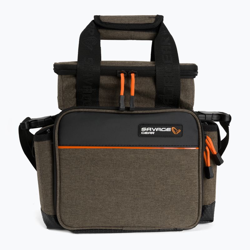 Geantă de pescuit SavageGear Specialist Lure Bag 6 Boxes maro 74234
