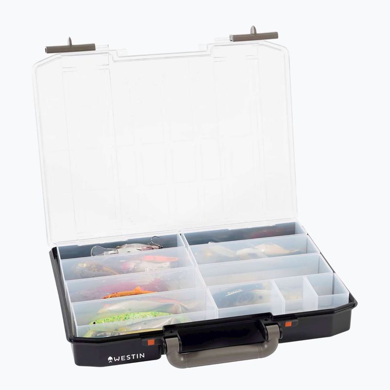 Cutie de pescuit Westin W6 Lure Vault Incl. 10 inserts black/clear 2