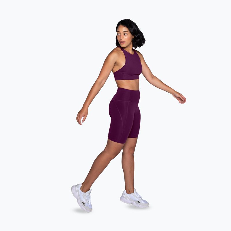 Pantaloni scurți de antrenament pentru femei Girlfriend Collective Compressive plum 2