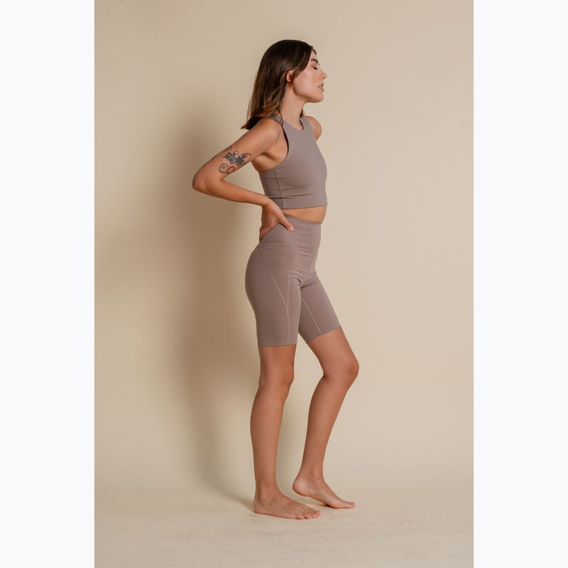 Pantaloni scurți de antrenament pentru femei Girlfriend Collective Compressive limestone 6