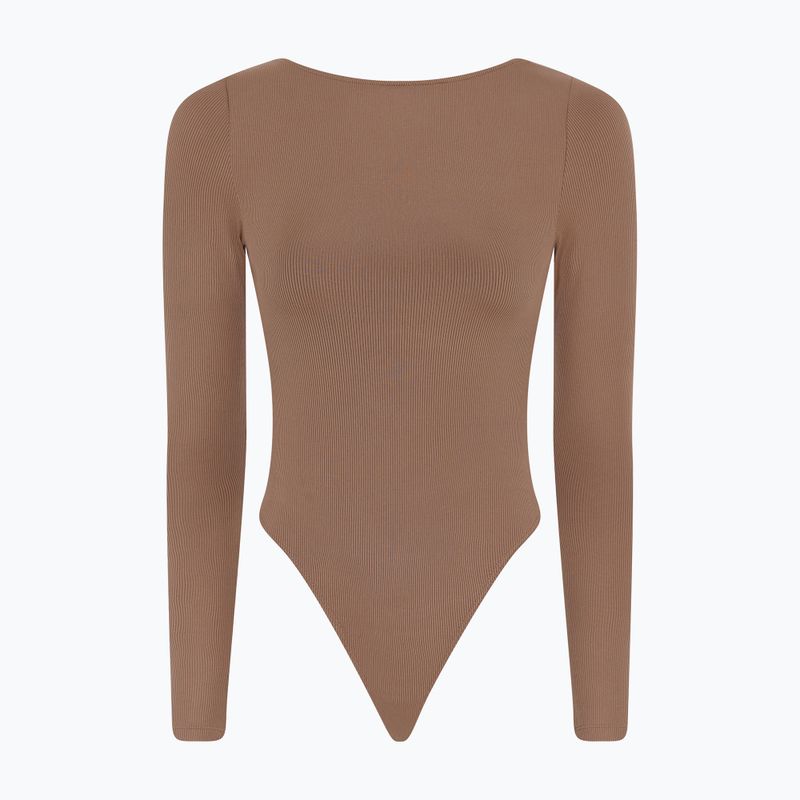 Body de antrenament pentru femei Girlfriend Collective Ava Scoop Back brownie 7