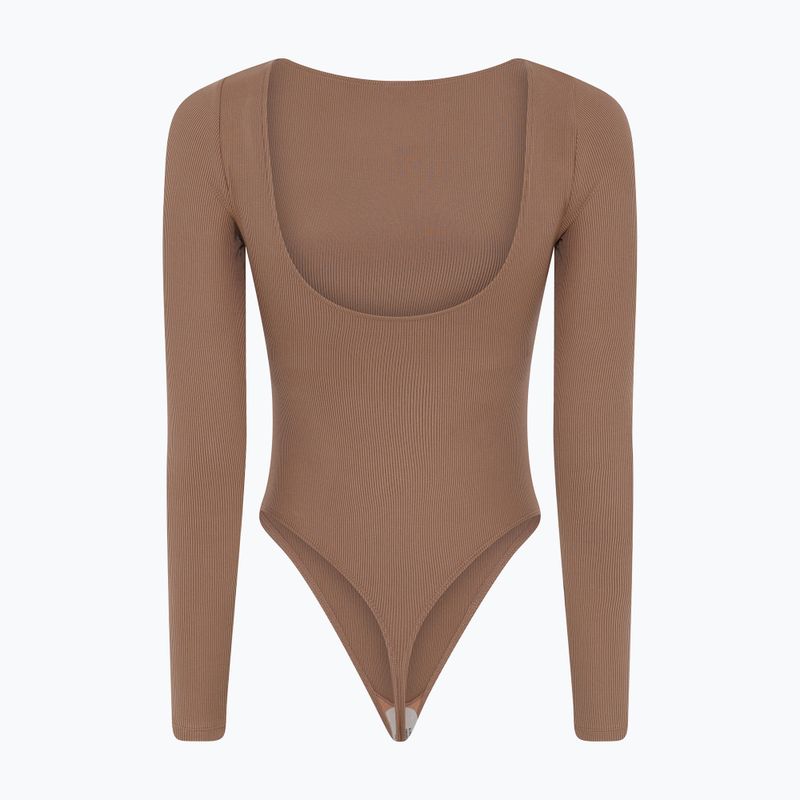 Body de antrenament pentru femei Girlfriend Collective Ava Scoop Back brownie 8