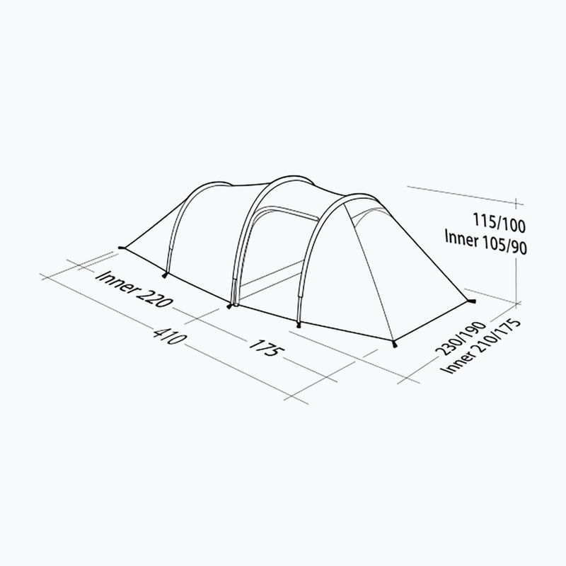 Robens Pioneer 4EX cortul pentru 4 persoane albastru 130347 4