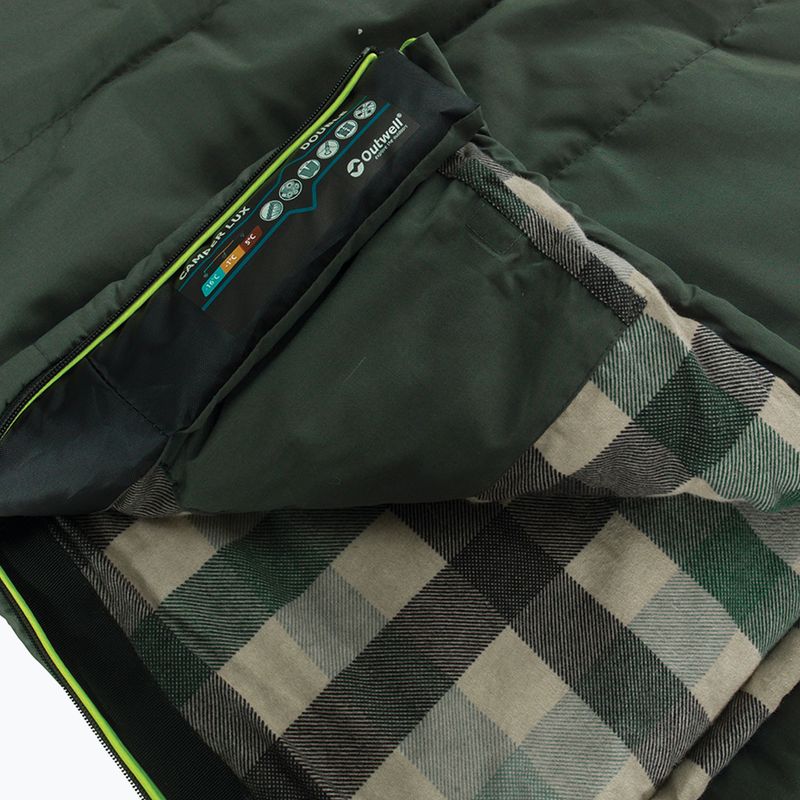 Outwell Camper Lux sac de dormit dublu verde 230394 9
