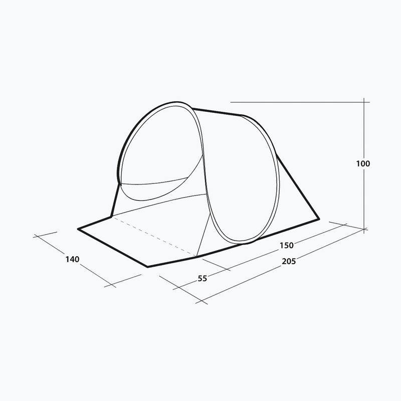 Cort de plajă Outwell Eastbourne Beach Shelter light grey 5