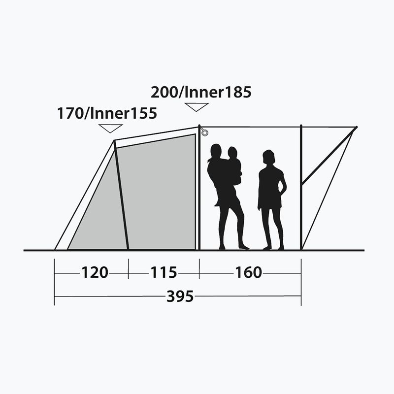 Cort de camping 4-persoane Outwell Sky 4 blue 9