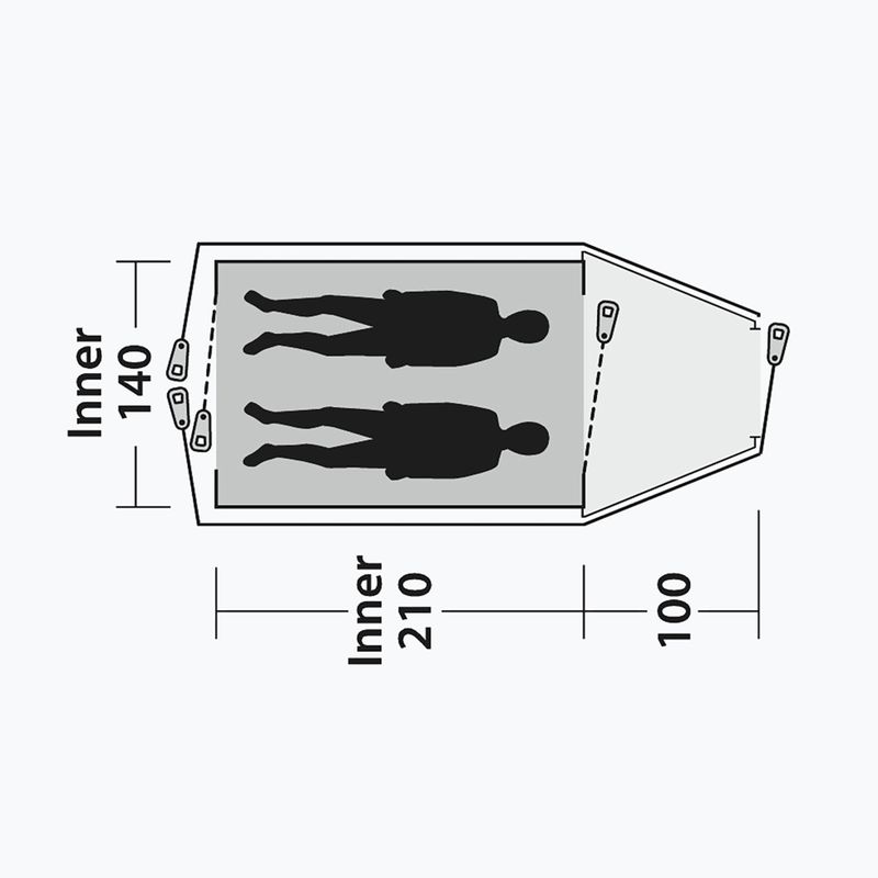 Cort de camping 2-osobowy Outwell Cloud 2 green/gray 13