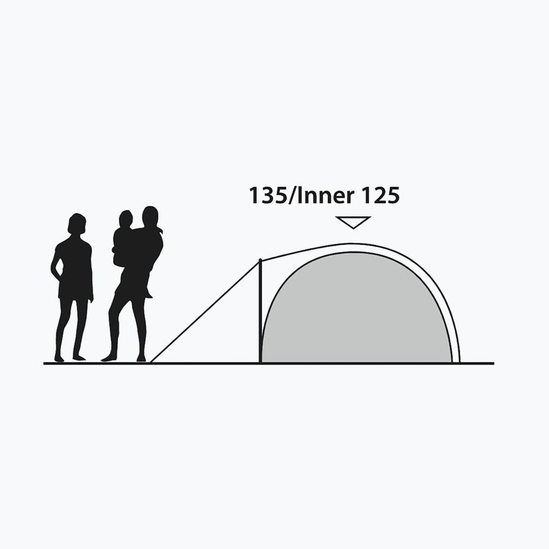 Cort de camping 4-osobowy Outwell Cloud 4 green/gray 9