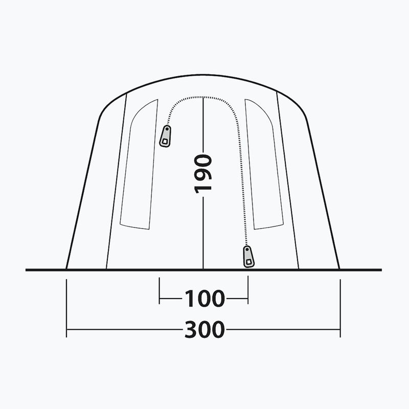 Cort de camping 4-persoane Outwell Sacramento 4 Air blue 8