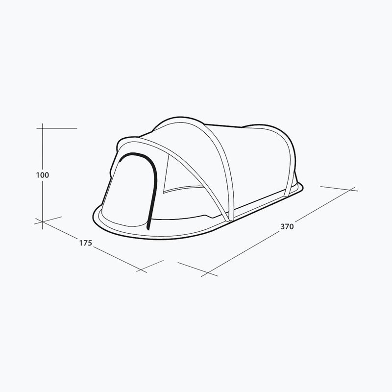Cort de camping 2-persoane Outwell Nexion 2 Ocean blue/green 9