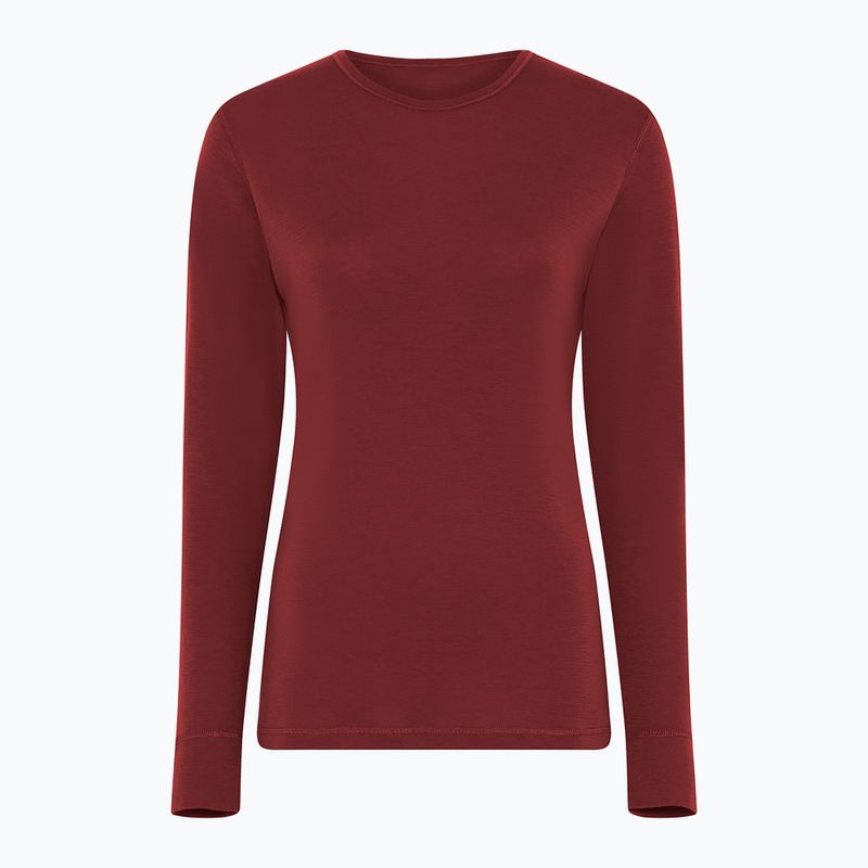 Bluză termoactivă pentru femei Dovre Wool burgundy 3
