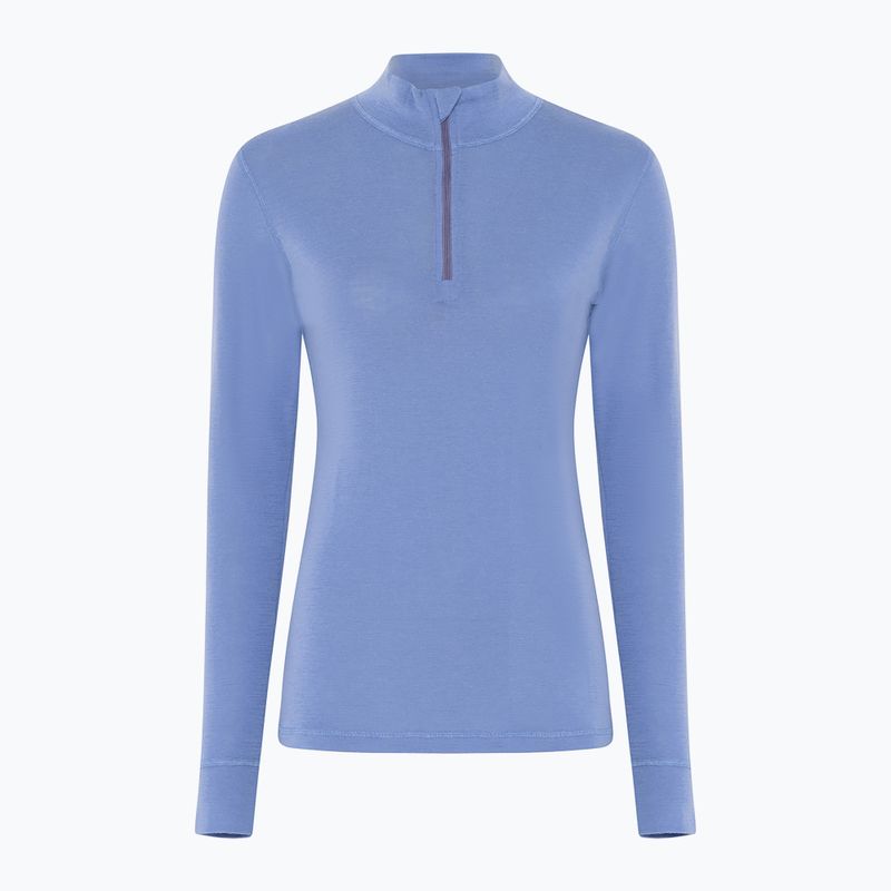 Bluză termoactivă pentru femei Dovre Wool Zip blue 5