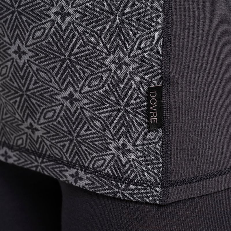 Bluză termoactivă pentru femei Dovre Wool Organic Half Zip grey 4