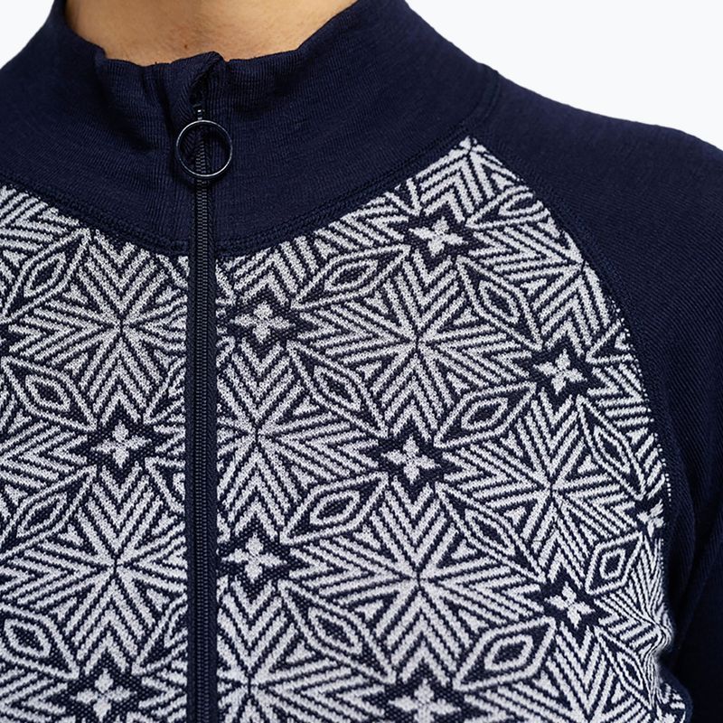 Bluză termoactivă pentru femei Dovre Wool Organic Half Zip navy 4