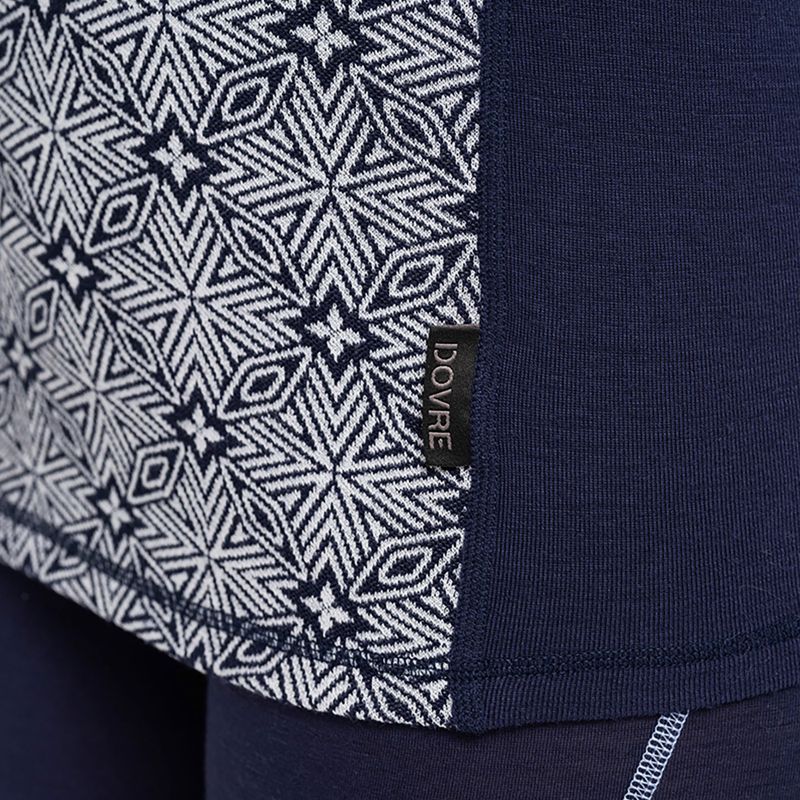 Bluză termoactivă pentru femei Dovre Wool Organic Half Zip navy 5