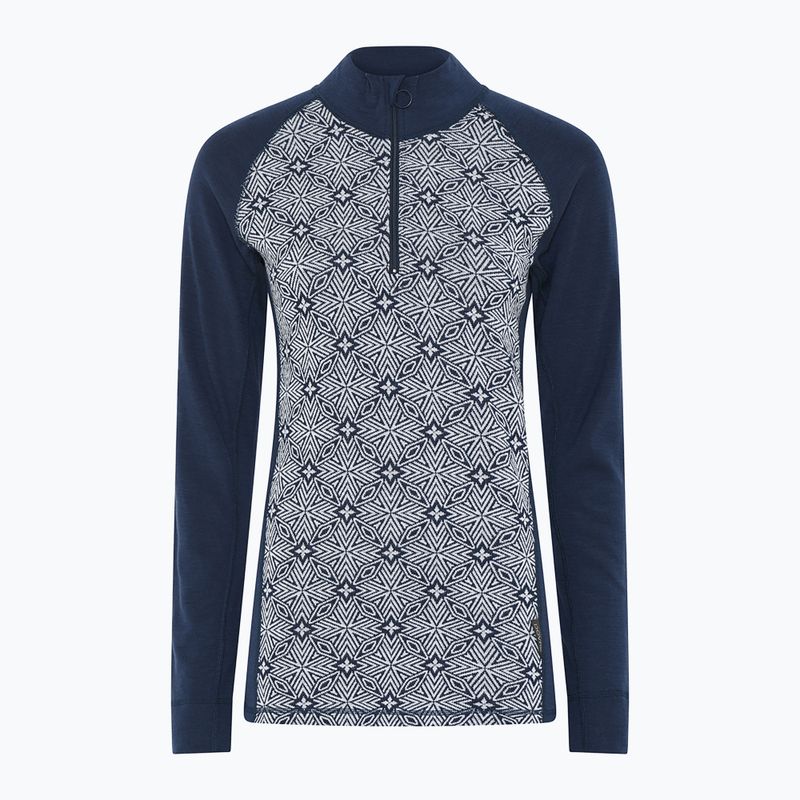 Bluză termoactivă pentru femei Dovre Wool Organic Half Zip navy 6