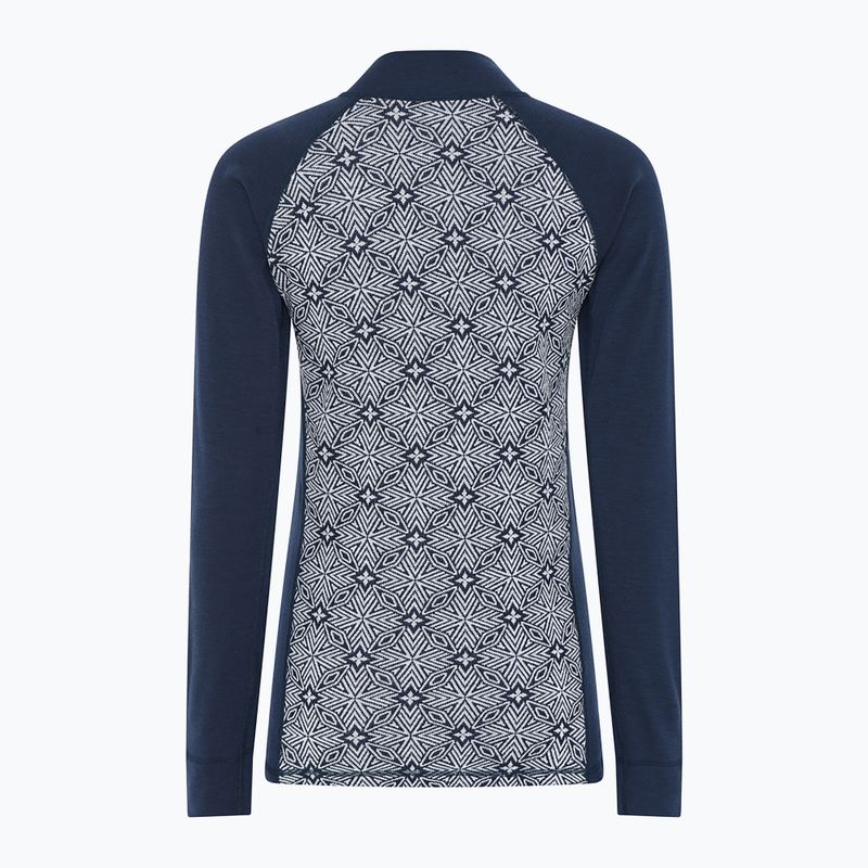 Bluză termoactivă pentru femei Dovre Wool Organic Half Zip navy 7
