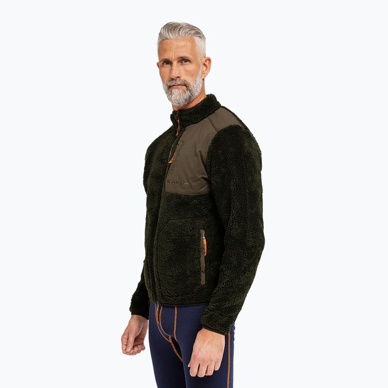 Bluză fleece pentru bărbați Dovre Teddy Fleece green 2