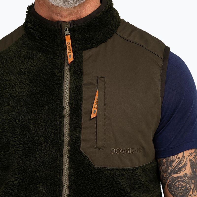 Vestă pentru bărbați Dovre Teddy Fleece green 4