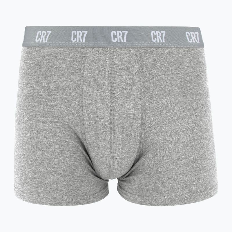 Boxeri pentru bărbați CR7 Basic Trunk 3 pperechi white/ greymelange/ black 2