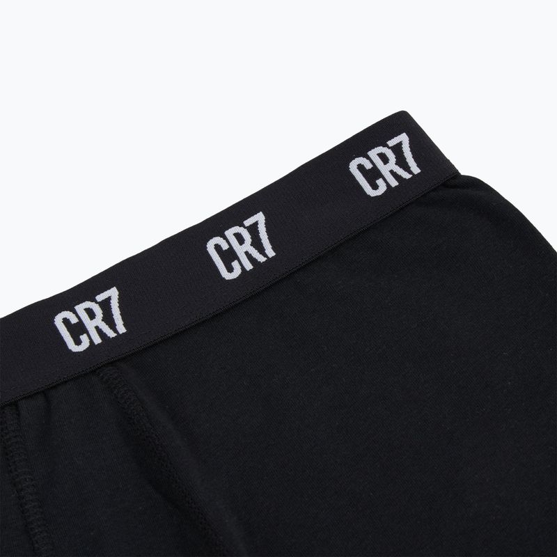 Boxeri pentru bărbați CR7 Basic Trunk 3 pperechi white/ greymelange/ black 5
