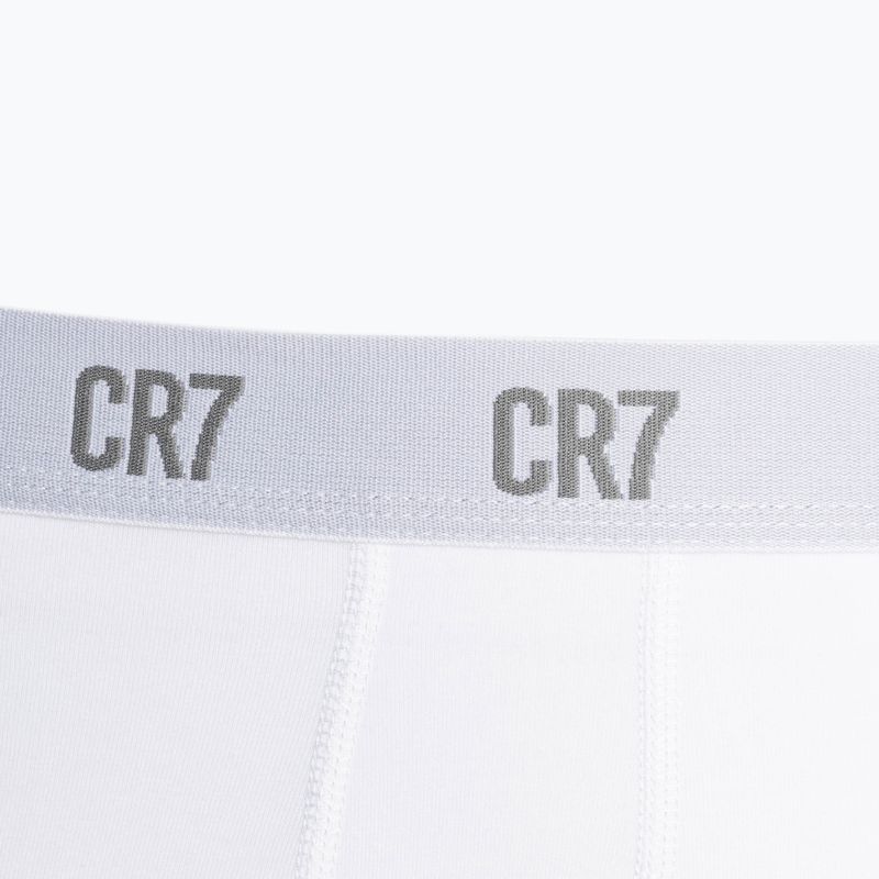 Boxeri bărbătești CR7 Basic Trunk 3 pary white/grey melange/black 4