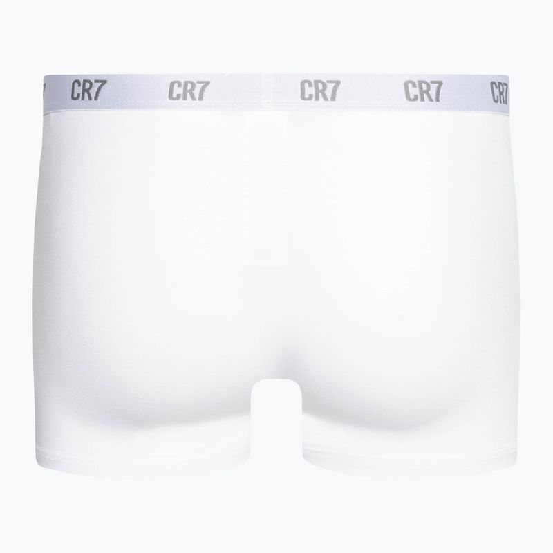 Boxeri bărbătești CR7 Basic Trunk 3 pary grey melange/white/navy 3