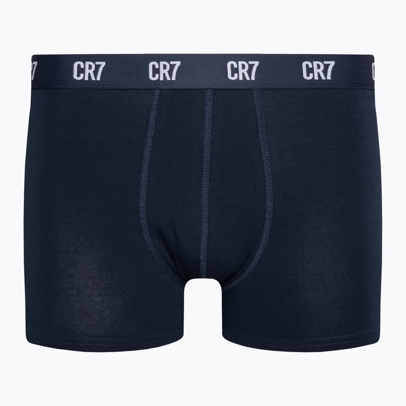 Boxeri bărbătești CR7 Basic Trunk 3 pary grey melange/white/navy 8