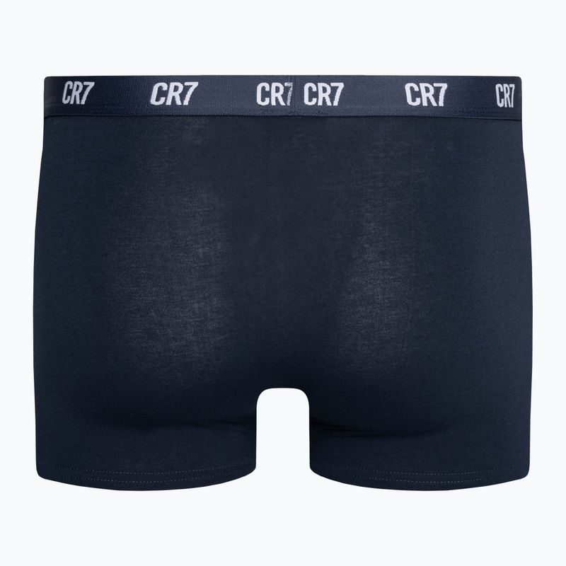 Boxeri bărbătești CR7 Basic Trunk 3 pary grey melange/white/navy 9