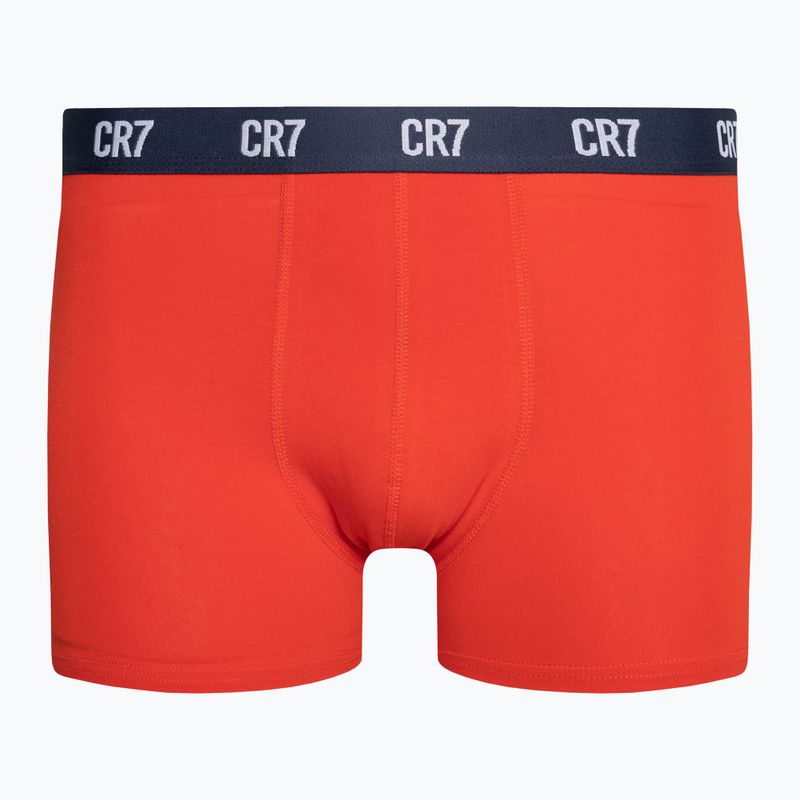 Boxeri bărbătești CR7 Basic Trunk 3 pary grey melange/red/navy 5