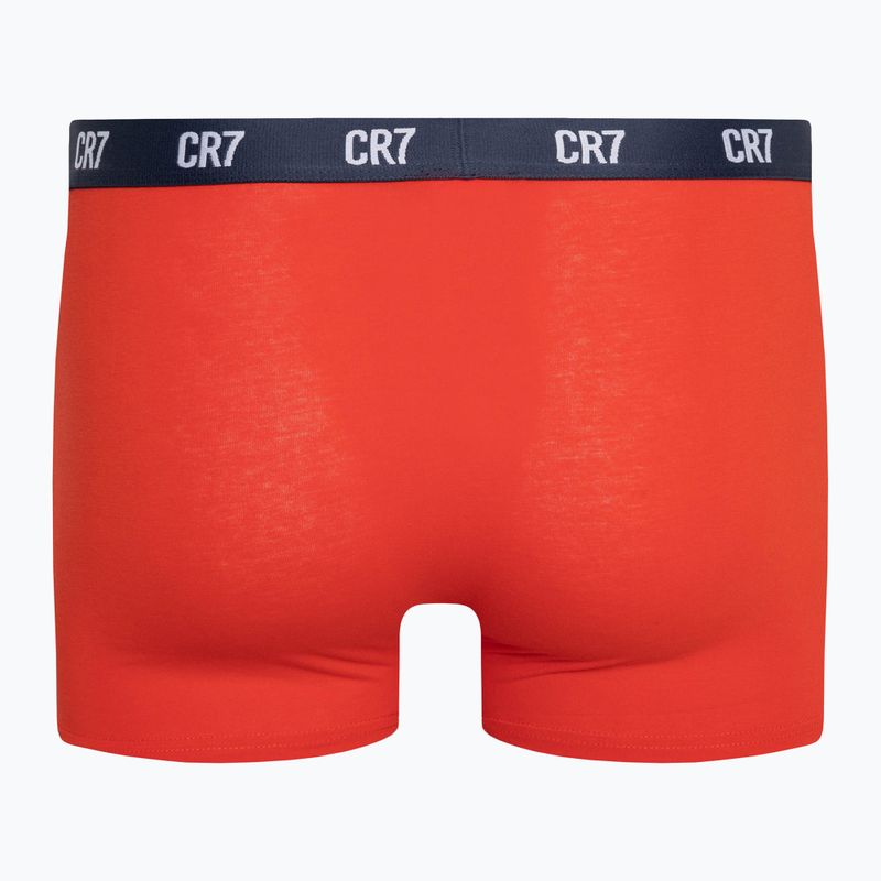 Boxeri bărbătești CR7 Basic Trunk 3 pary grey melange/red/navy 6